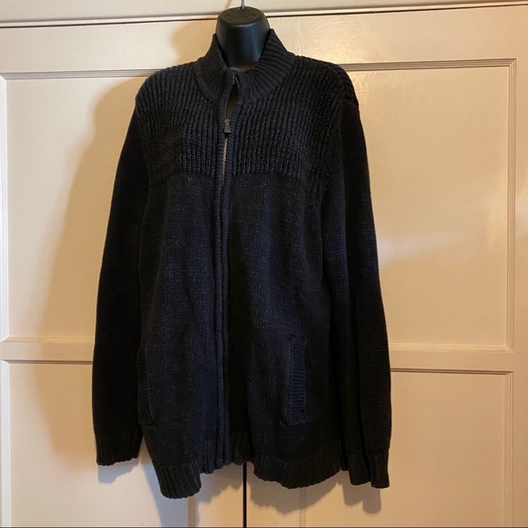 Apt. 9 Dark Grey Cozy ZIP Up Sweater XL - Picture 2 of 8